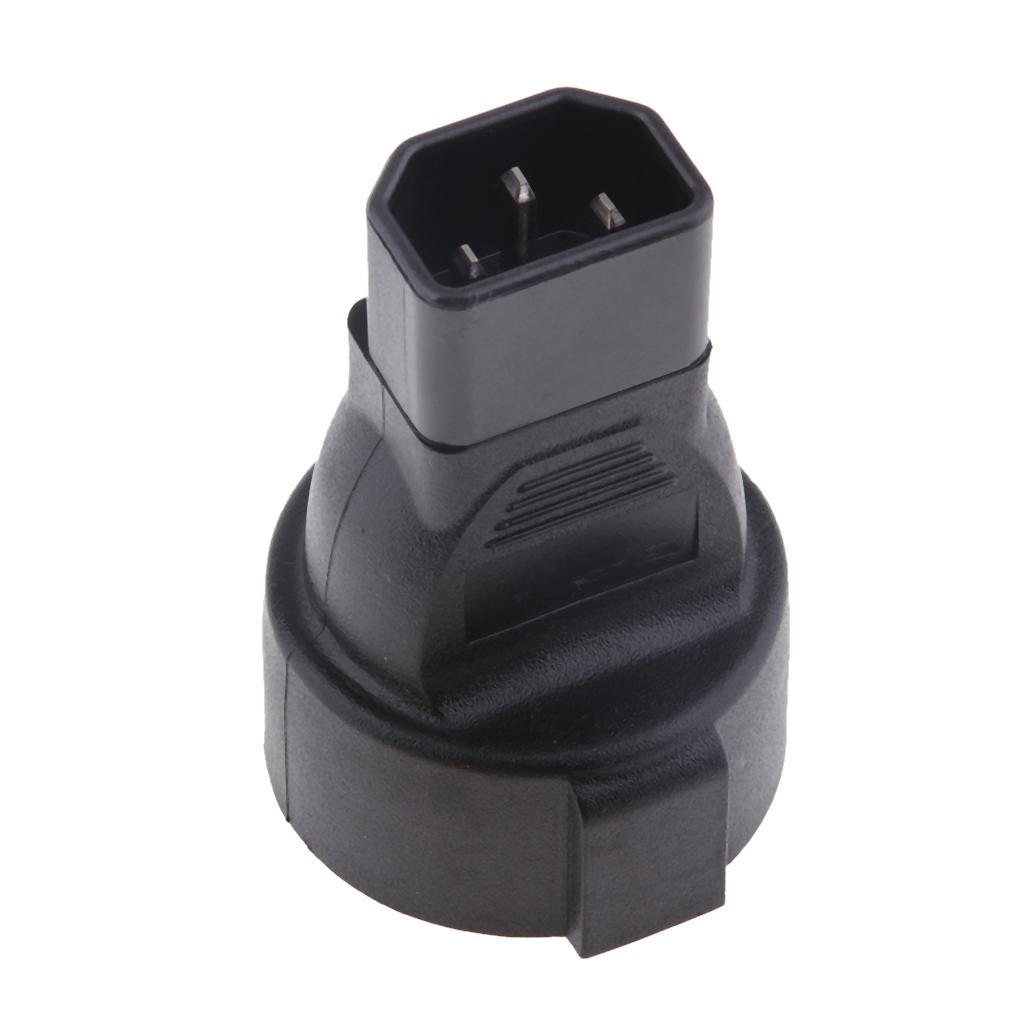 IEC 320 C14 Nam EU Cắm Nữ Bộ Chuyển Đổi Nguồn Điện Adapter