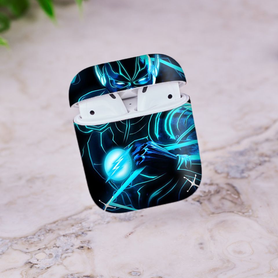 Miếng dán skin chống bẩn cho tai nghe AirPods in hình siêu anh hùng - SAH0049 (bản không dây 1 và 2)