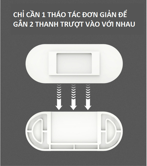 Giá treo ổ cắm điện trượt chữ T siêu tiện dụng 