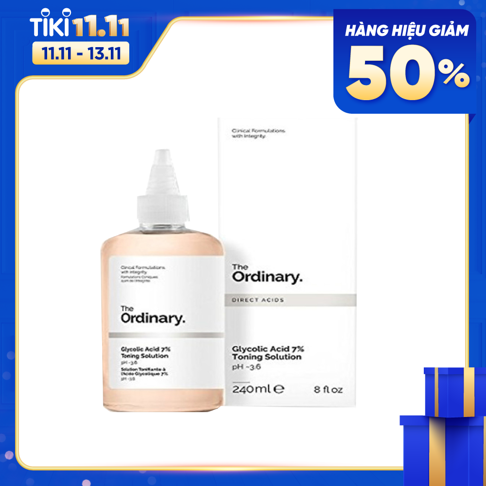 Nước hoa hồng tẩy da chết AHA The Ordinary Glycolic Acid 7% Toning Solution - 240ml