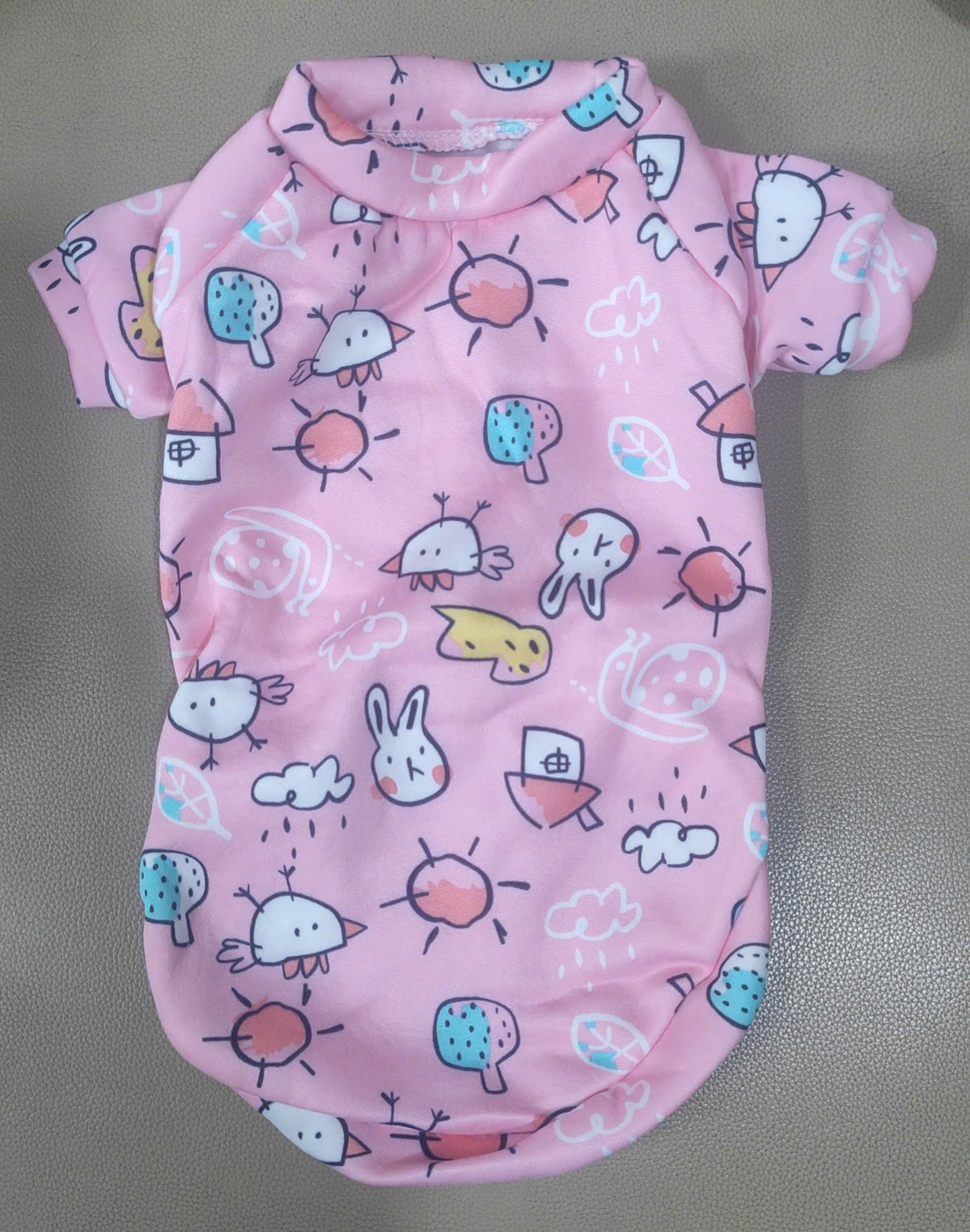 Áo ba lô loại vải mỏng thoáng mát cho thú cưng Size S (2-3,5kg) ( Một cái ,màu và mẫu giao ngẫu nhiên )
