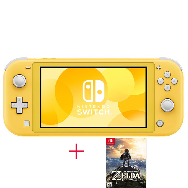 NINTENDO SWITCH LITE - KÈM GAME ZELDA BREATH OF THE WILD - YELLOW -HÀNG NHẬP KHẨU