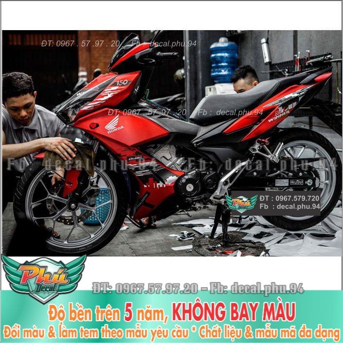 Tem rời Winner X Đỏ Mẫu City 2021