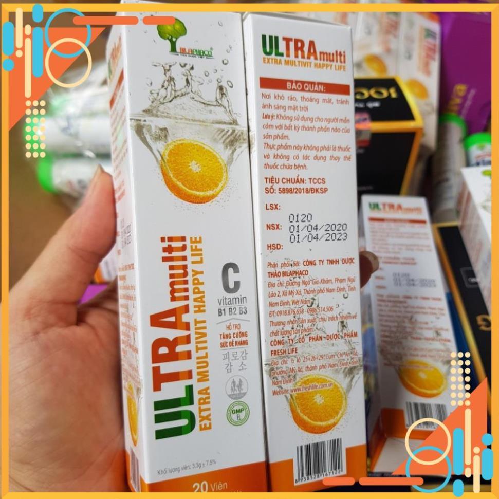 Combo 2 tuýp viên sủi Multivitamins, Vitamin C