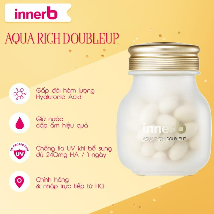 Viên Uống Cấp Nước Và Collagen InnerB Aqua Rich Double Up