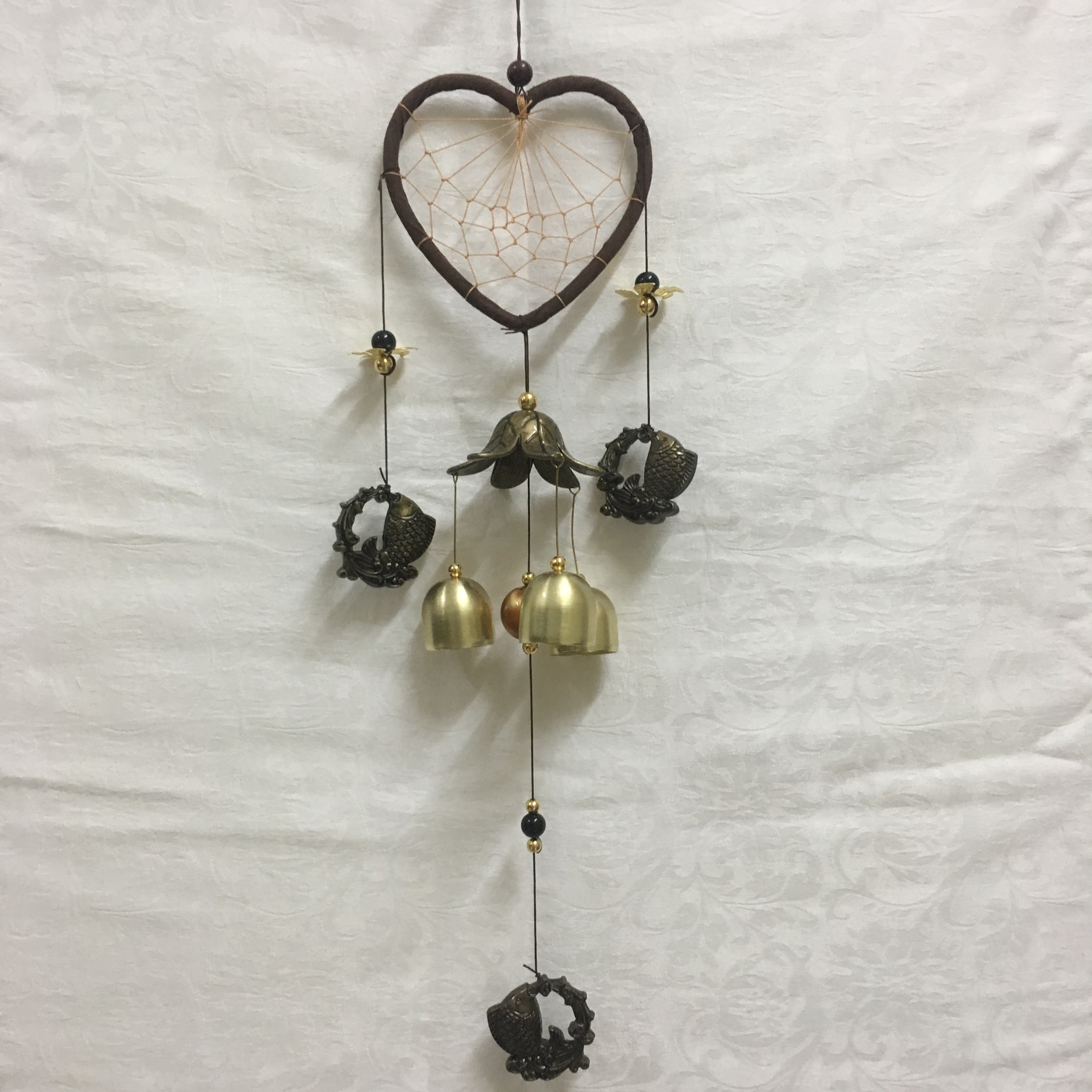 Chuông gió phong thủy và trang trí  Dream catcher cá VG41