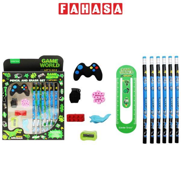 Bộ Dụng Cụ Học Tập Game World - Little Tree GP8035-E (13 Chi Tiết)