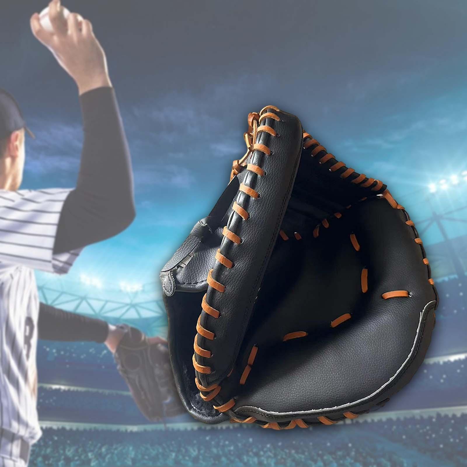 PU Leather Baseball Glove Infield Outfield Gloves Durable Catcher Baseball Softball Fielding Glove Sports Batting Gloves for Youth Adult Training