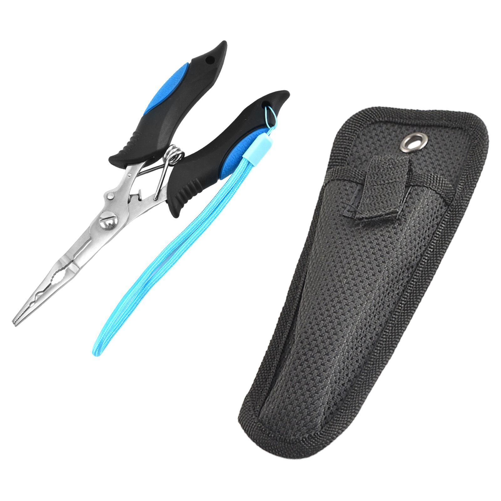 Fishing Pliers Hook Remover,Split Rings Pliers Tool Scissors Stainless Steel Gadget Line Cutter Fish Hook Pliers for Fly Fishing, Sea Fishing