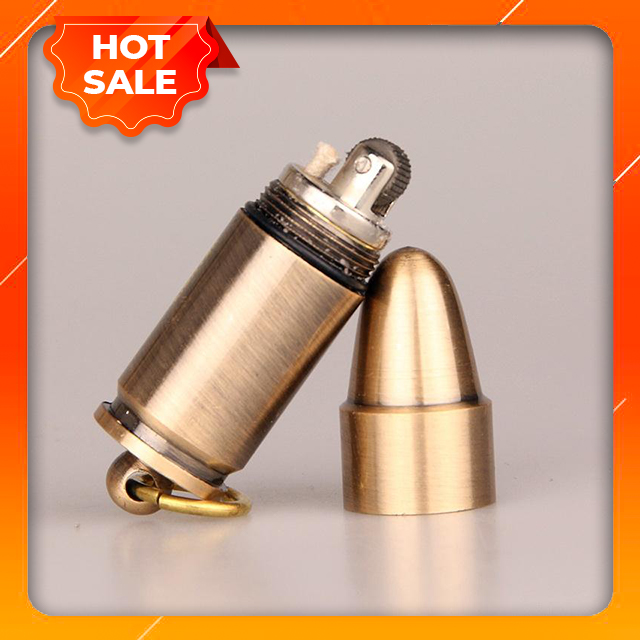 Hột Quẹt Bật Lửa Xăng Đá Dolphin HY631 Mini Kiêm Móc Treo Chìa Khóa Kiểu Dáng Độc Lạ