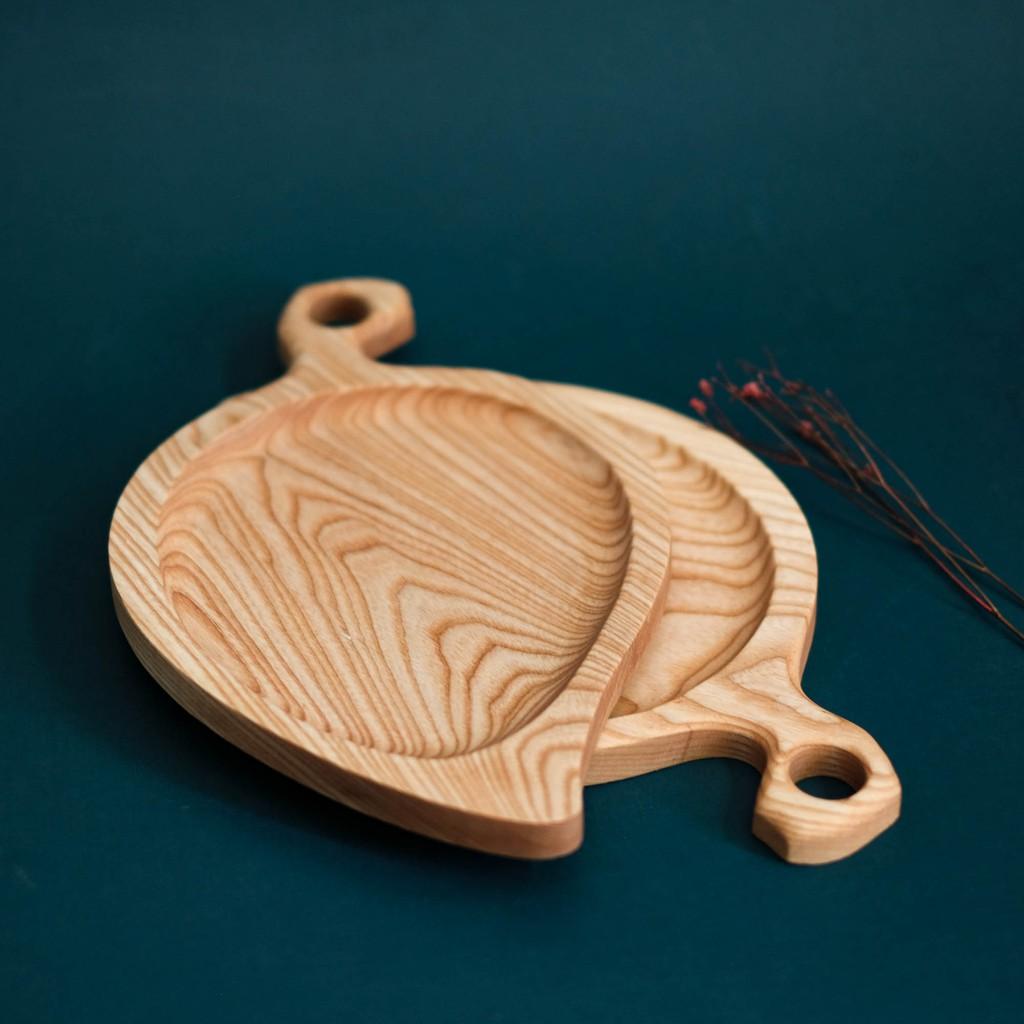 Khay gỗ hình chiếc lá - khay gỗ tự nhiên - Wooden tray