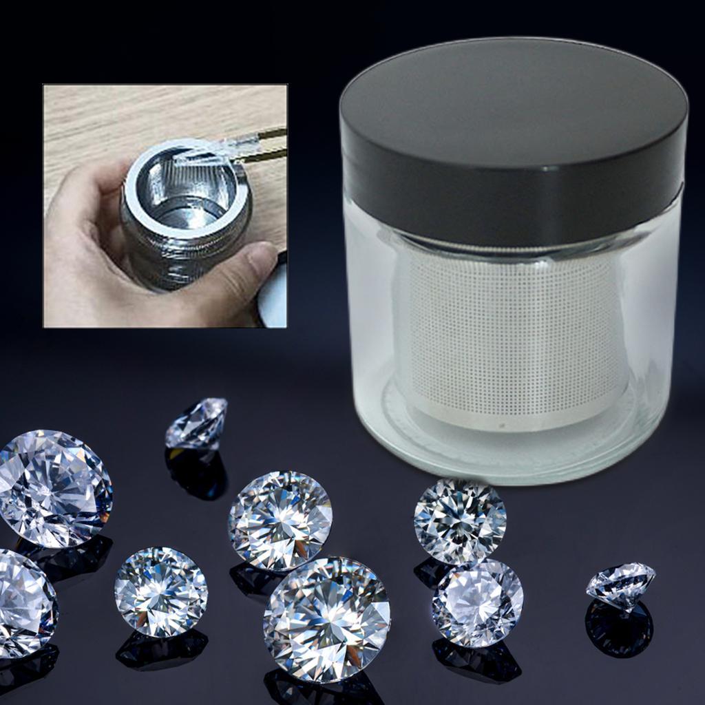 Diamond Stone Cleaner Bottle Glass Diamond Washing Cup for Glasses Eyeglass