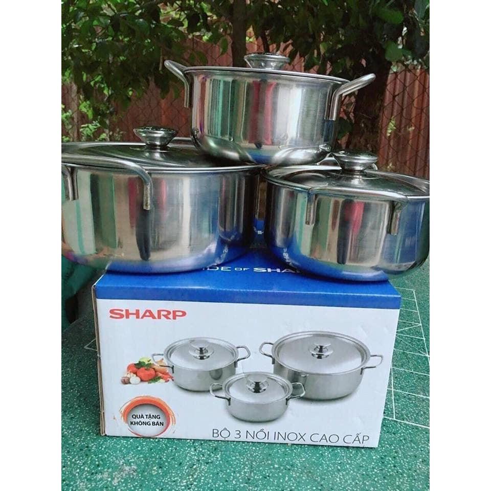 Bộ 3 nồi inox Sharp