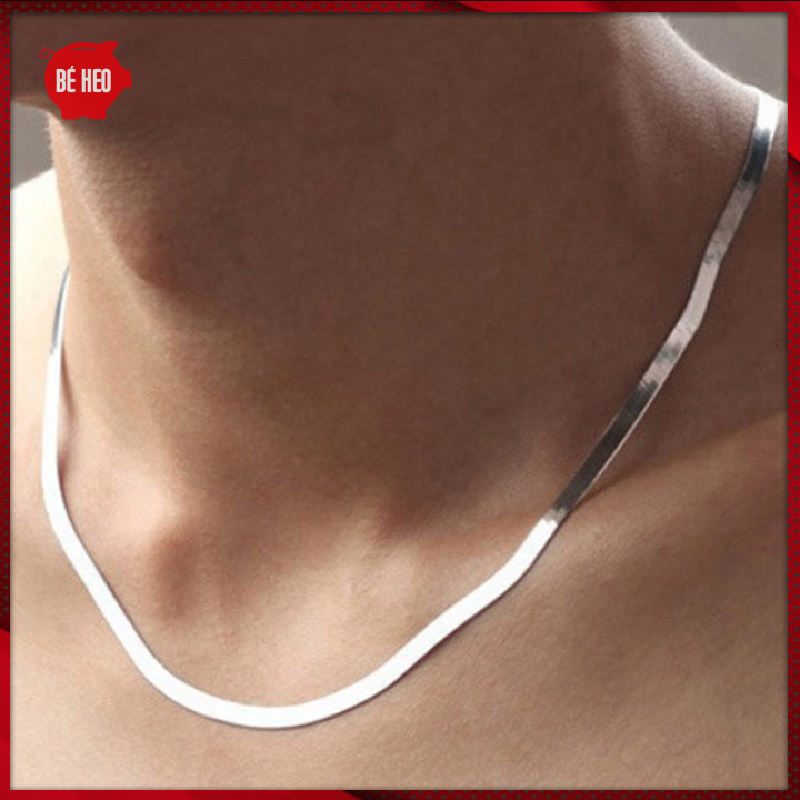 Dây chuyền titan choker Hàn Quốc nam nữ không đen BHDC200