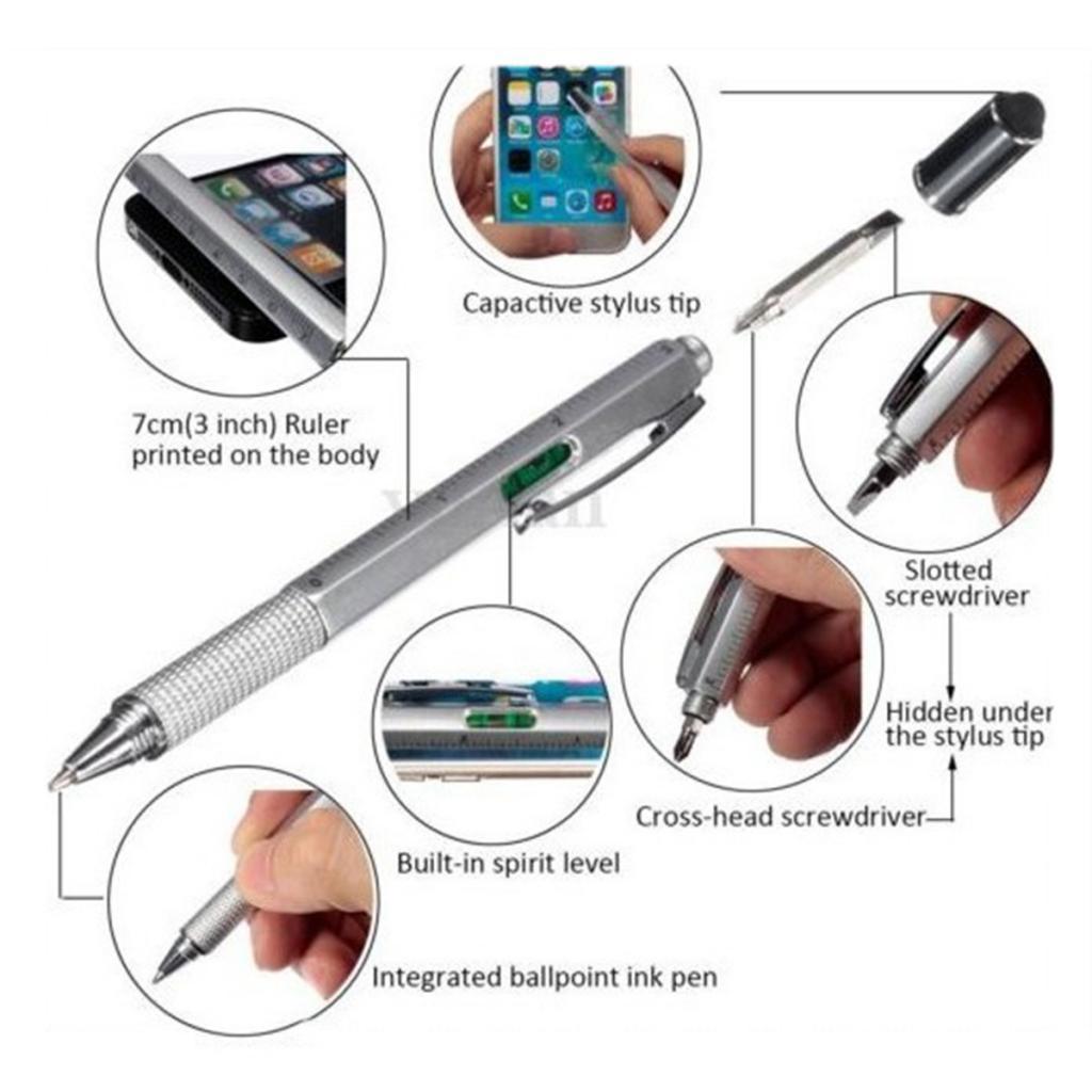 Capacitive Stylus Pen Touch Screen Pen for Samsung Apple Phone Black+Red