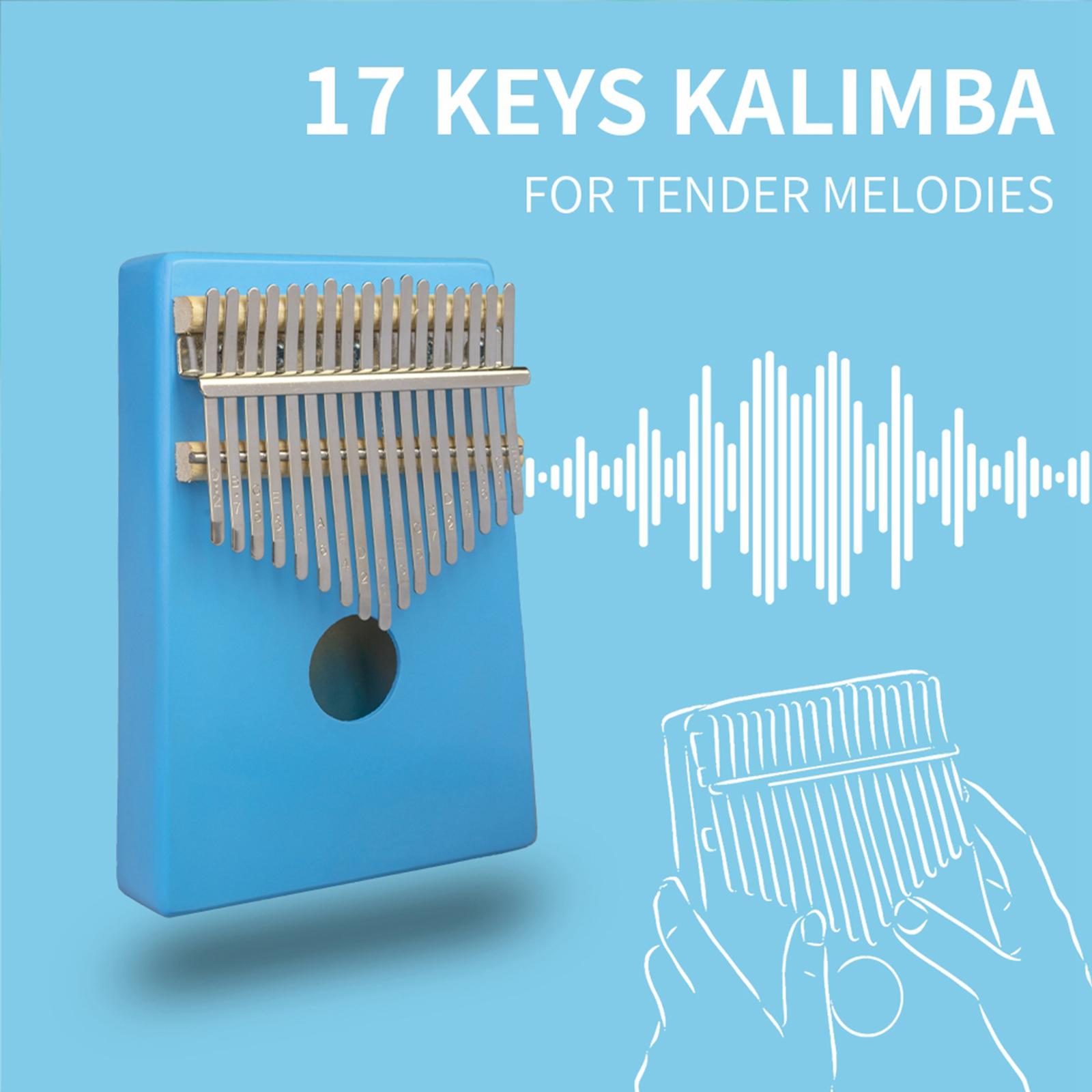 Professional 17 Key Mini Kalimba Piano Thumb Finger Wood African Mbira Kalimba