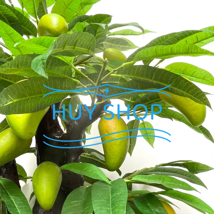 Chậu Gốc cây trái XOÀI nhân tạo  trang trí nhà cửa