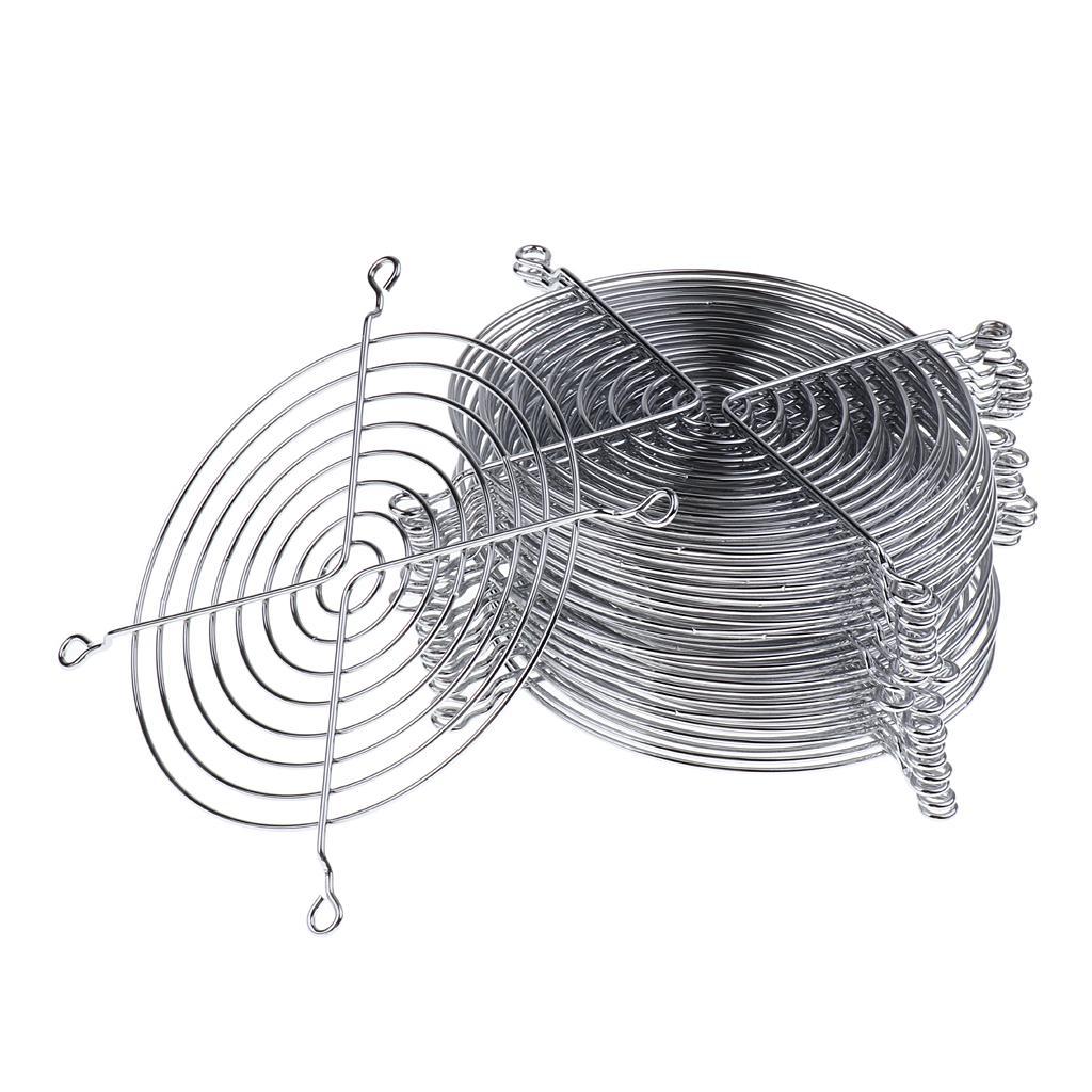 2X 20Pcs Computer Case Cooling Fan Finger Guard Metal Grill Protector 12cmx12cm