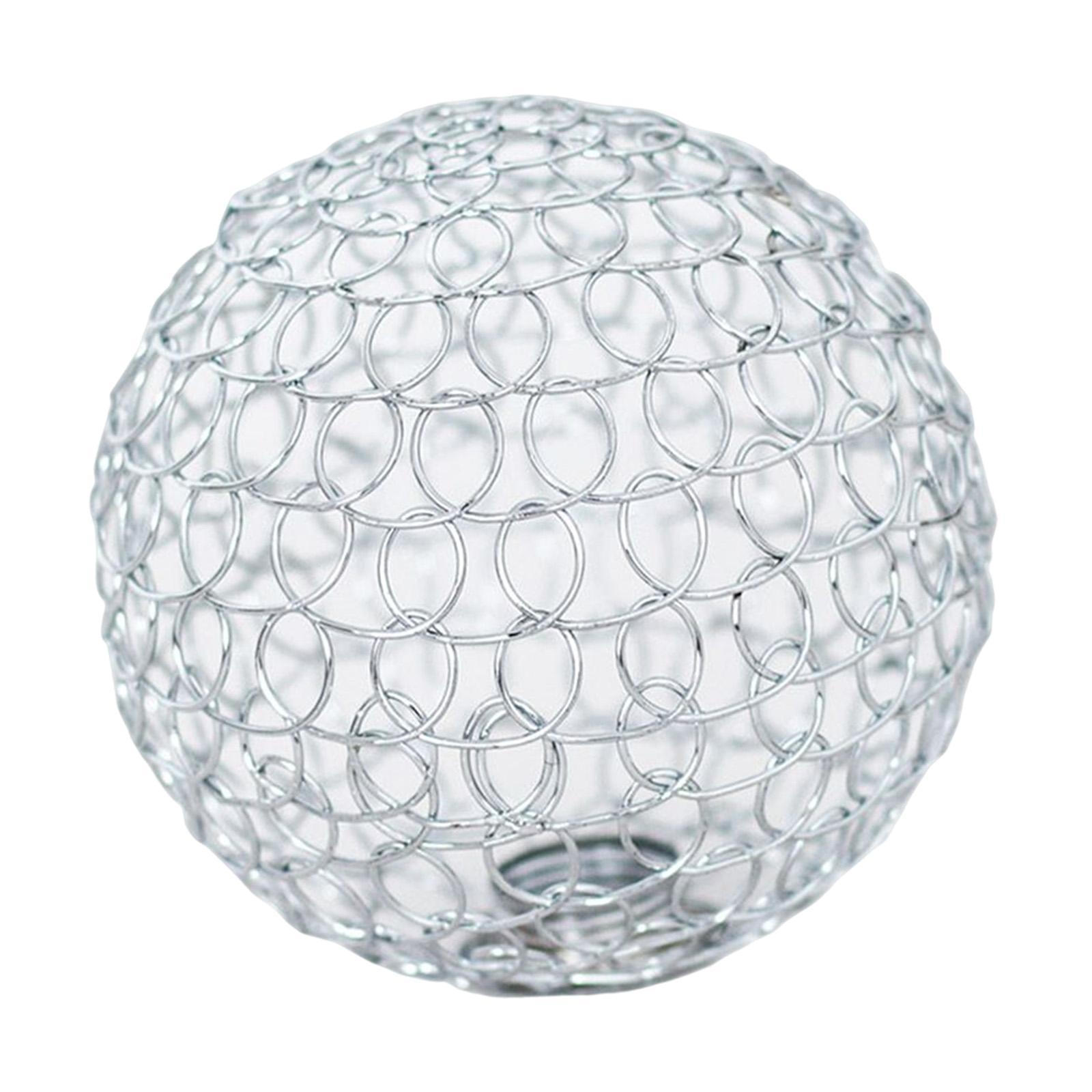 Geometric Globe Lampshade Pendant Wire Cage Chandeliers Metal Hollow Out Lamp Shade Light Shade for Replacement Table
