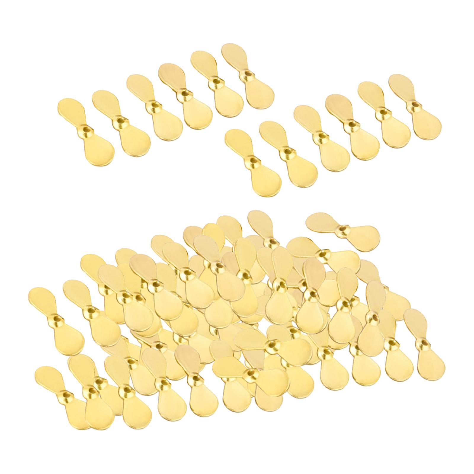 ,50 Pieces Fishing Propeller Blade Propeller Sequins , Durable, DIY Fishing Lures, Fly Tying Material, Freshwater Lures Making Fly Propellers