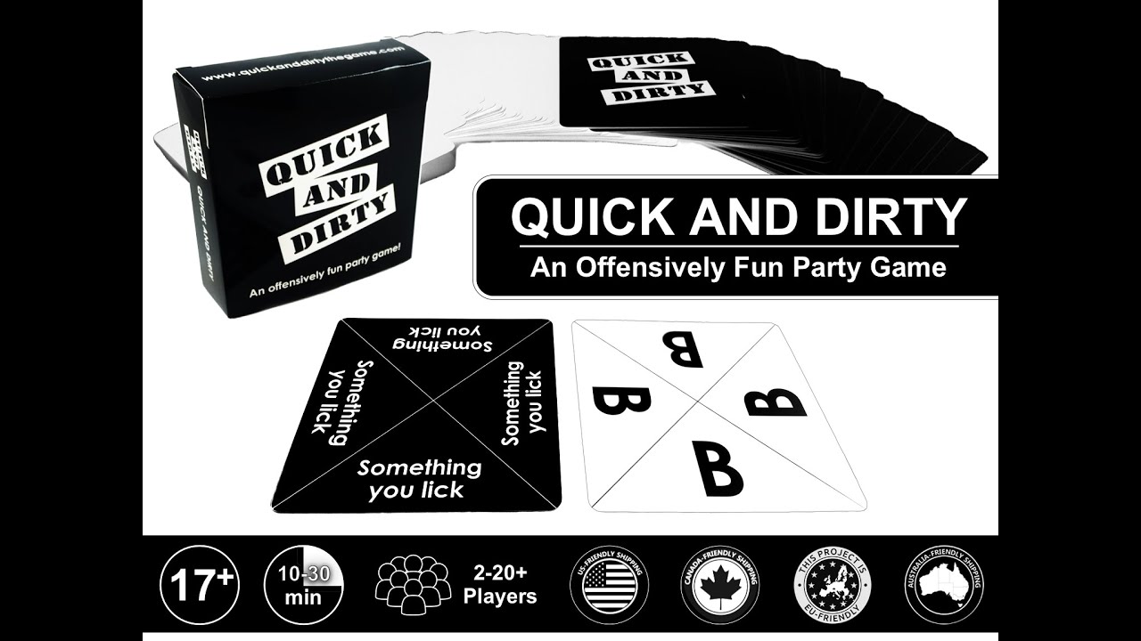 Trò chơi Boardgame Quick and Dirty người lớn