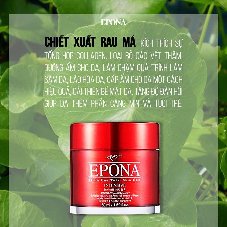 Kem Dưỡng Da Chống Lão Hóa, Dưỡng Sáng Da Dầu Ngựa Epona All In One Total Skin Care Intensive 50ml