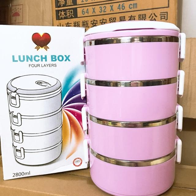 Cặp lồng cơm Lúa mạch 4 tầng