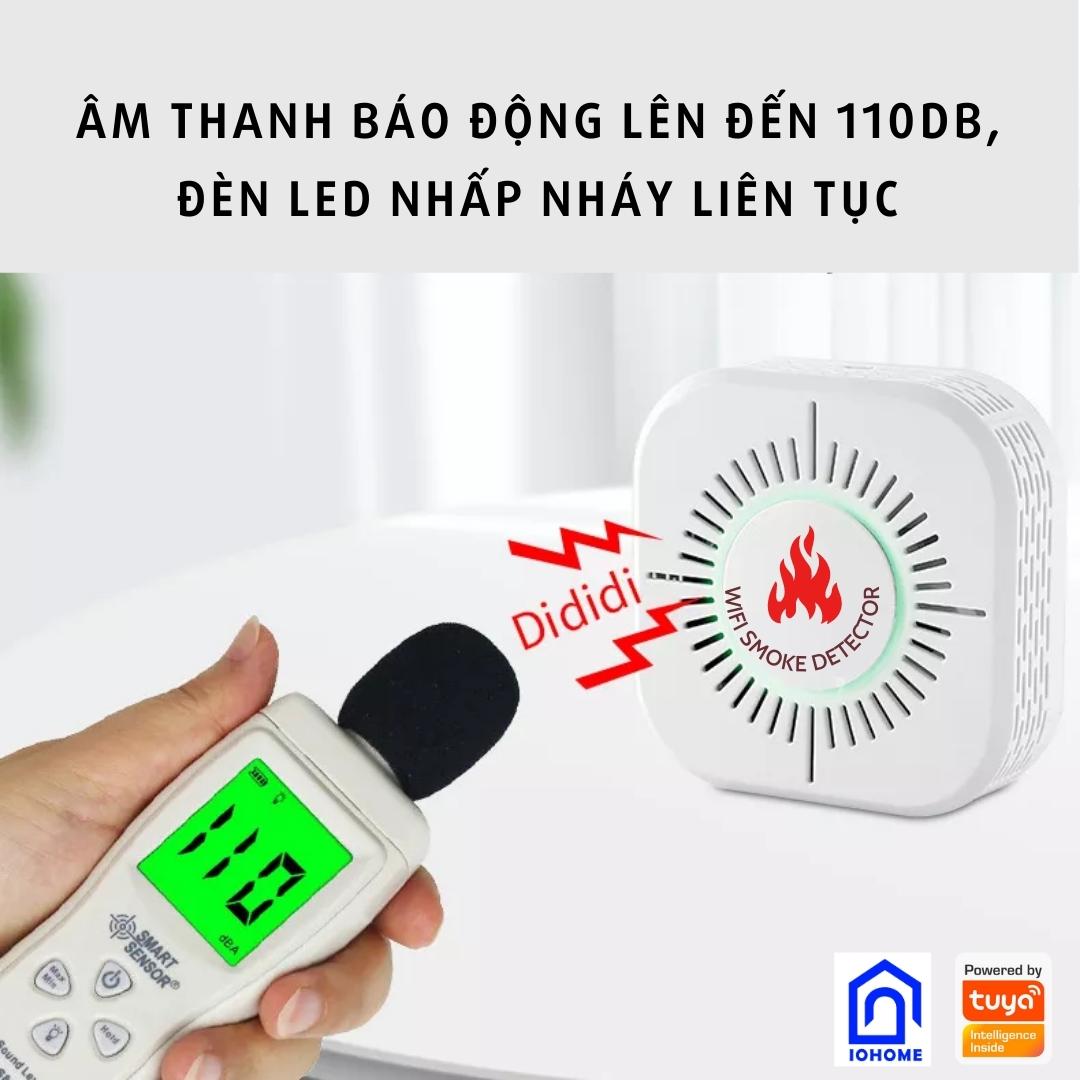Đầu Cảm Biến Khói Báo Động Hỏa Hoạn Wifi Tuya SM11, SM12 đạt tiêu chuẩn CE EN14604