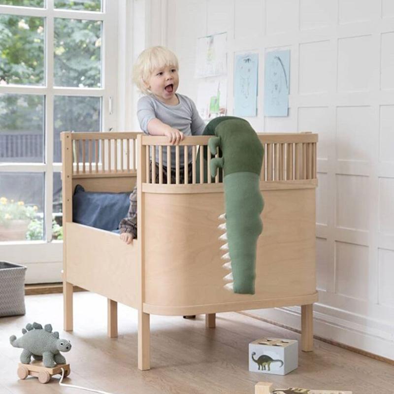 Cho Bé Cá Sấu Gối Dài 185Cm Gối Trẻ Em Trẻ Sơ Sinh Ốp Lưng Giường Cũi Tấm Bảo Vệ Ghế Sofa Bông Đệm Cho Bé Sang Trọng Đồ Chơi Phòng trang Trí