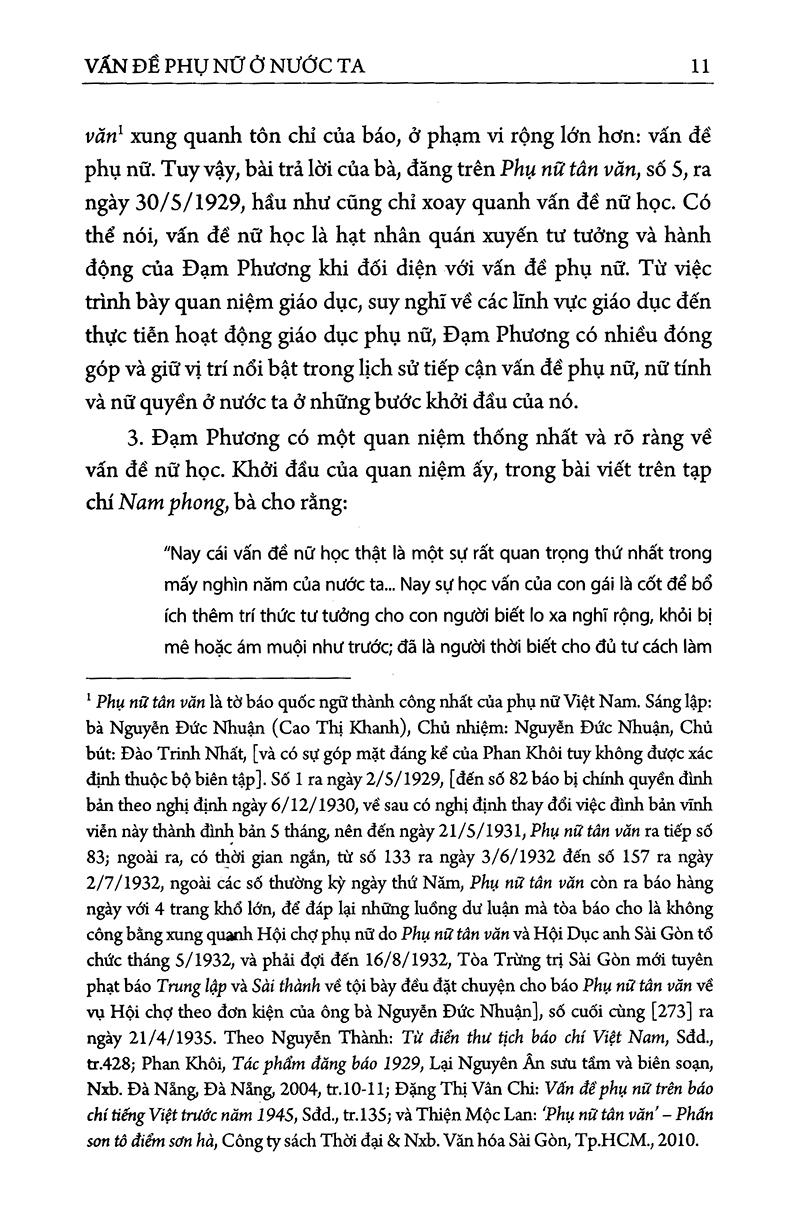 Sách Đạm Phương Nữ Sử - Vấn Đề Phụ Nữ Ở Nước Ta