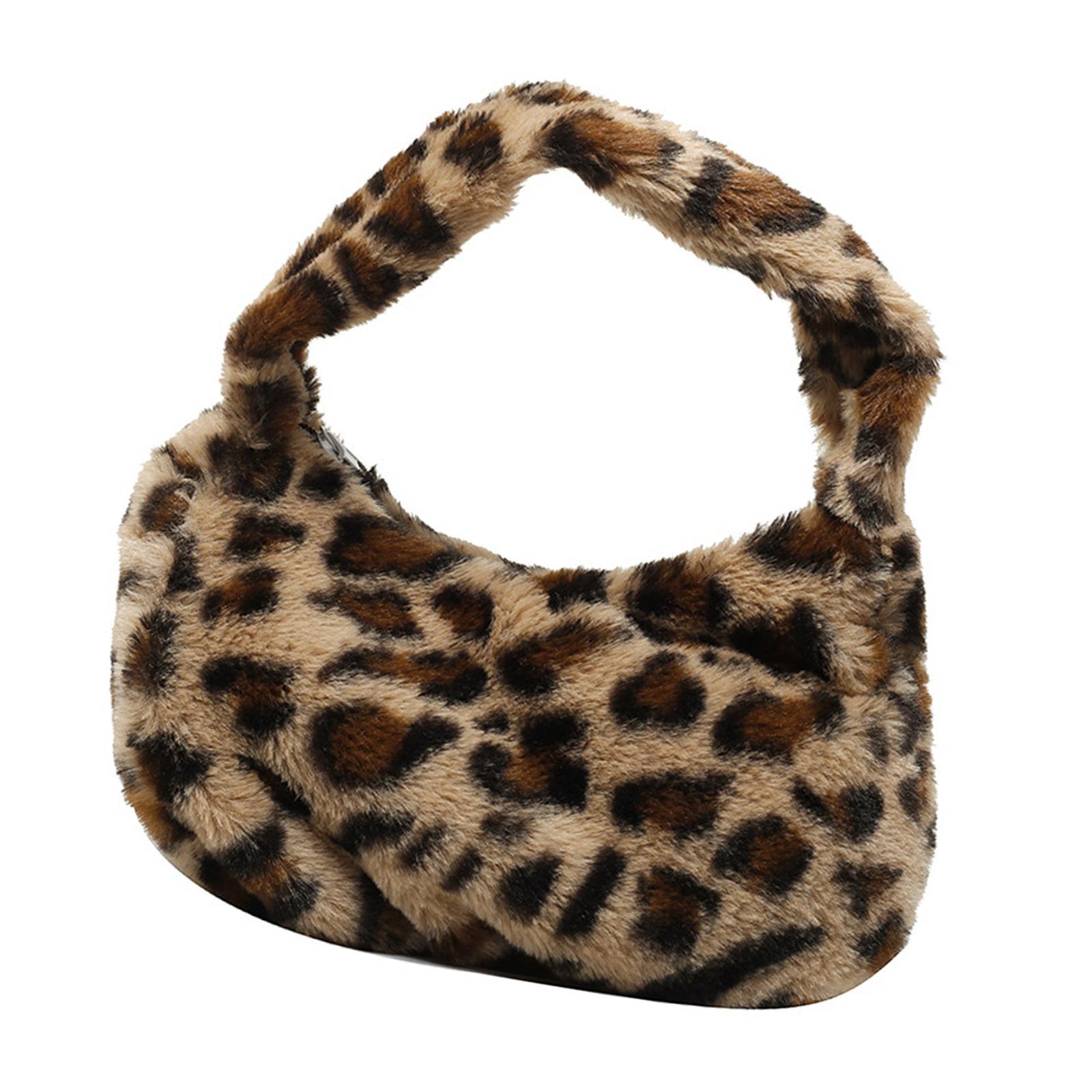 Trendy Women Plush Shoulder Bag Shopping Bag Big Capacity Ladies for Work