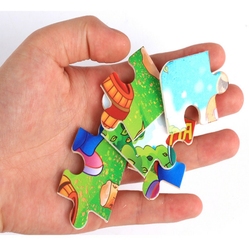 Set 4 bộ ghép hình cơ bản cho bé 3-6 tuổi 16 miếng-mix mẫu ngẫu nhiên
