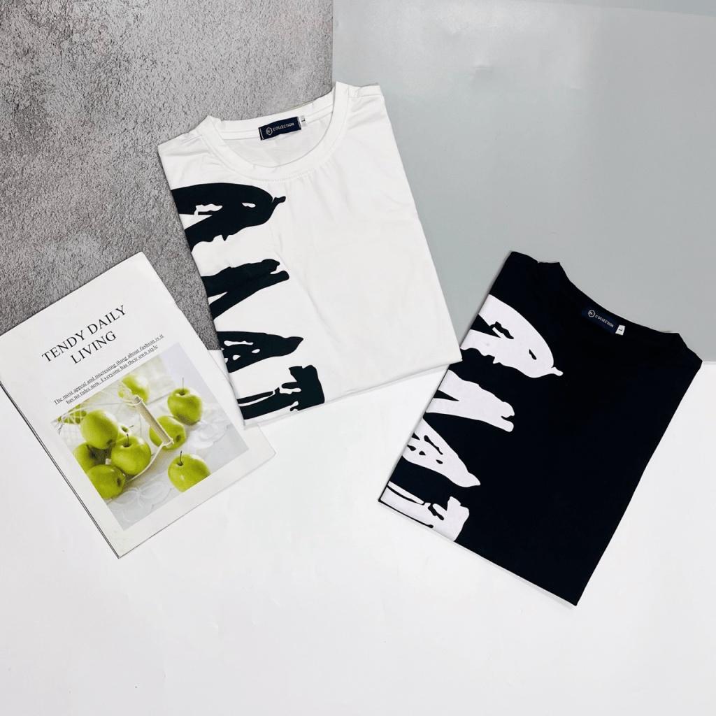 ÁO THUN NAM NỮ CỔ TRÒN TAY NGẮN THUN COTTON CO GIÃN - MỀM MỊN THỜI TRANG LUXURY HOT HIT THỜI TRANG NAM 1986