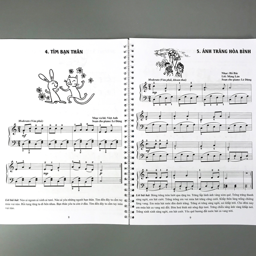 Piano cho thiếu nhi - tuyển tập 220 tiểu phẩm nổi tiếng Phần 2 (CD đàn mẫu)