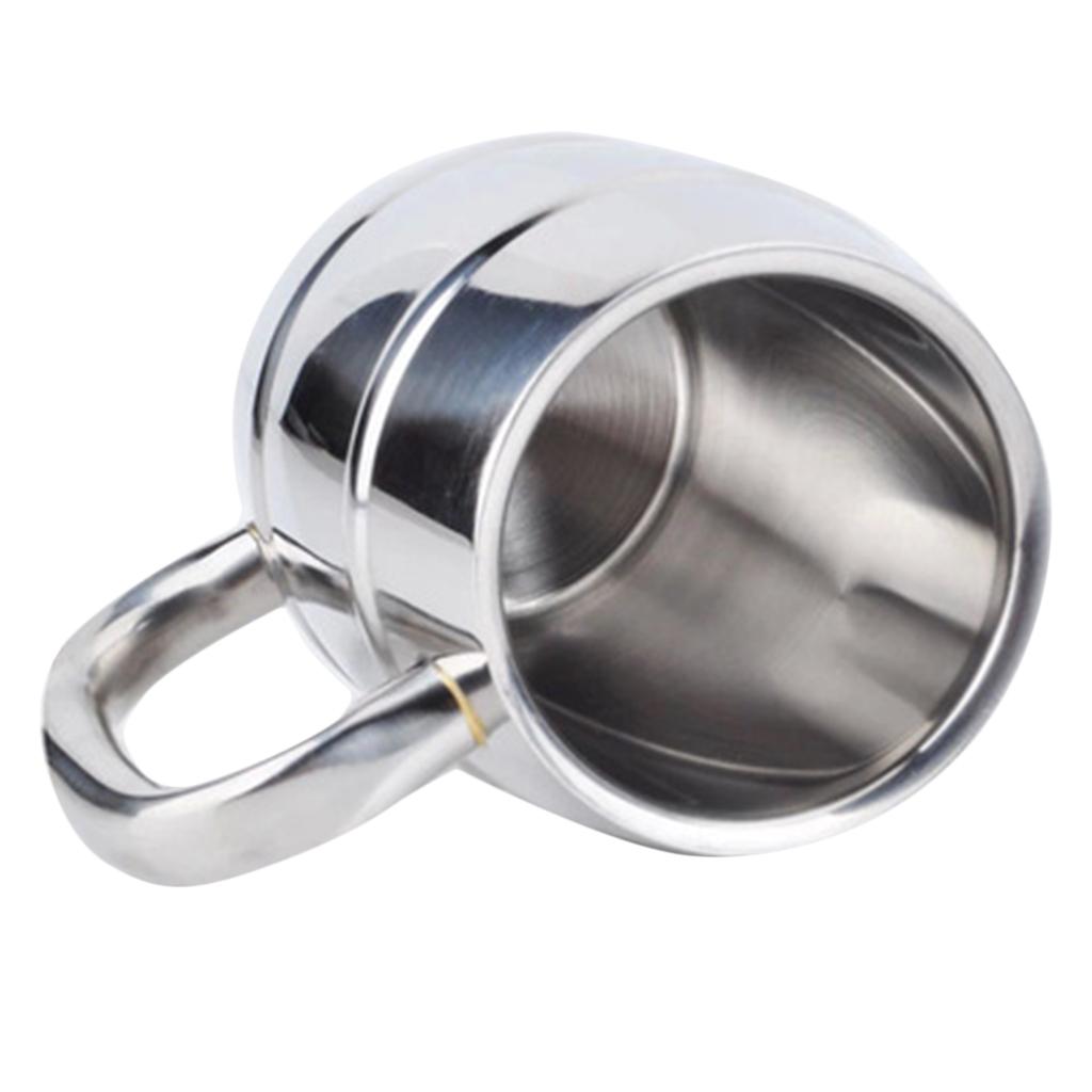 Thép Không Gỉ Cup Cup Double Wall Uống Sữa Cà Phê Trà Mug