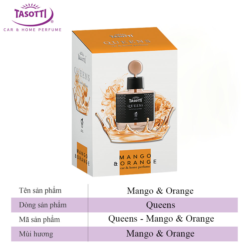 Nước hoa ô tô cao cấp TASOTTI QUEENS khử mùi kháng khuẩn nhập khẩu từ BA LAN 100ml