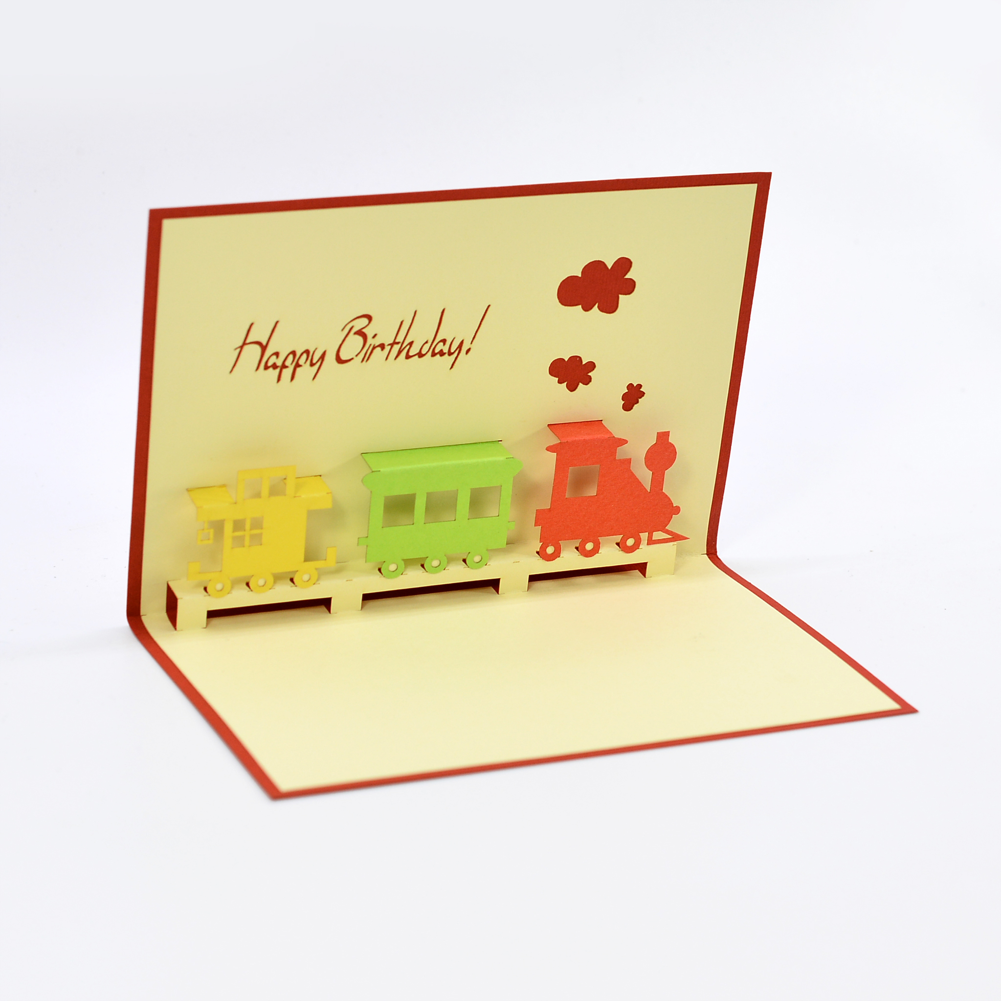 Thiệp nổi 3D handmade Chúc mừng sinh nhật, Happy Birthday 3D pop-up card size 10x15cm BD030