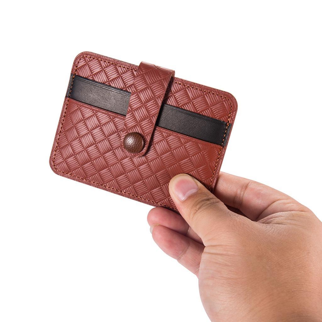 Men Slim Leather Wallet Card Holder Purse Front Pocket Wallets