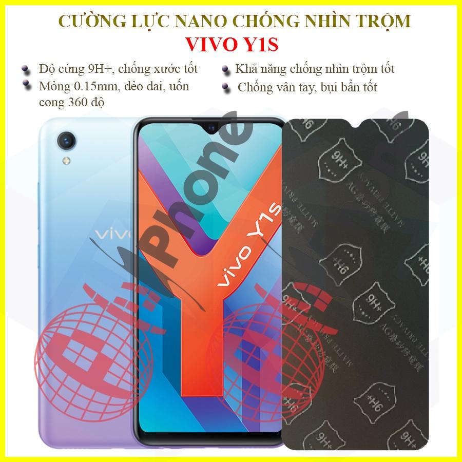 Dán chống nhìn trộm dành cho   Vivo Y1s - Dán cường lực dẻo nano 9H+