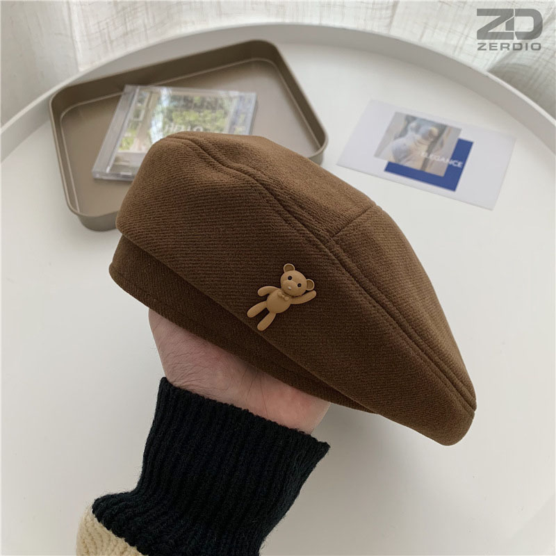 Mũ Nồi Beret Nữ, Nón Bê Rê Phong Cách Hàn Quốc MNN018