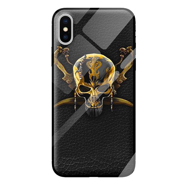 Ốp kính cường lực cho iPhone X nền da 1 - Hàng chính hãng