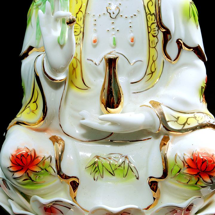 TƯỢNG QUAN ÂM MEN SỨ NGŨ SẮC NHIỀU KÍCH CỠ