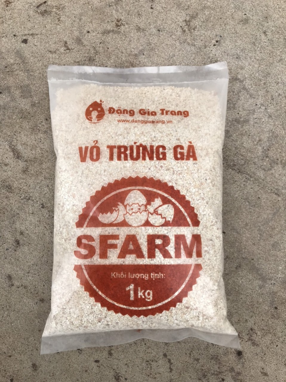 Vỏ Trứng Gà Sfarm Đã Qua Xử Lý Dùng Để Bón Cây Và Rau Sạch Gói 1 KG