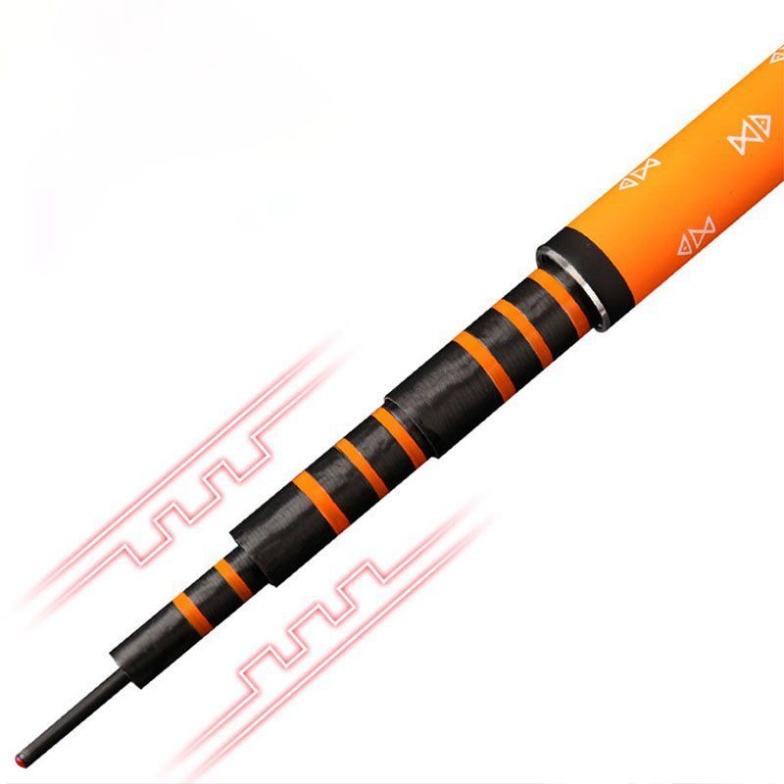 Cần câu tay bạch kinh thiên 8h kèm 1 ngọn phụ 3m6 tới 7m2
