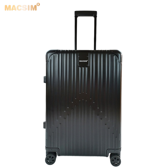 Vali hợp kim nhôm nguyên khối MS1104 Macsim cao cấp màu đen cỡ 26 inches