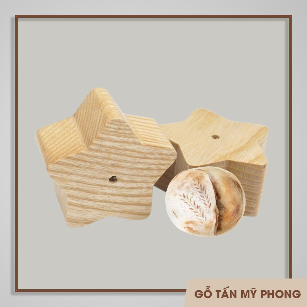 Cục gỗ cắm dù hình ngôi sao | Cục gỗ cắm dù bắt bông kem | Cục gỗ cắm dù bắt hoa bằng gỗ loại đẹp