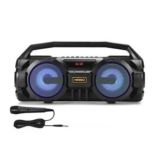 Loa Bluetooth Kèm Míc Hát Karaoke  Kimiso S1 - Bass mạnh sử dụng liên tục trong 6  đến 8 giờ liên tục - Hàng chính hãng (TẶNG KÈM ĐẦU ĐỌC THẺ NHỚ CAO CẤP)