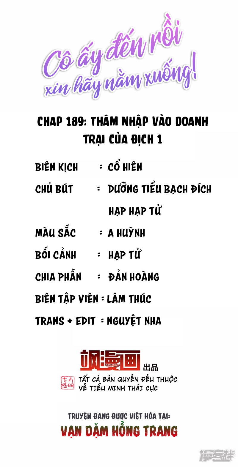 cô ấy đến rồi, xin nằm xuống! chapter 189 2