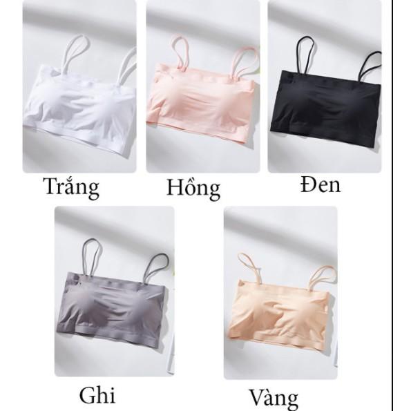 Áo Bra Croptop Hai Dây Với Đệm Ngực Gợi Cảm Dành Cho Nữ