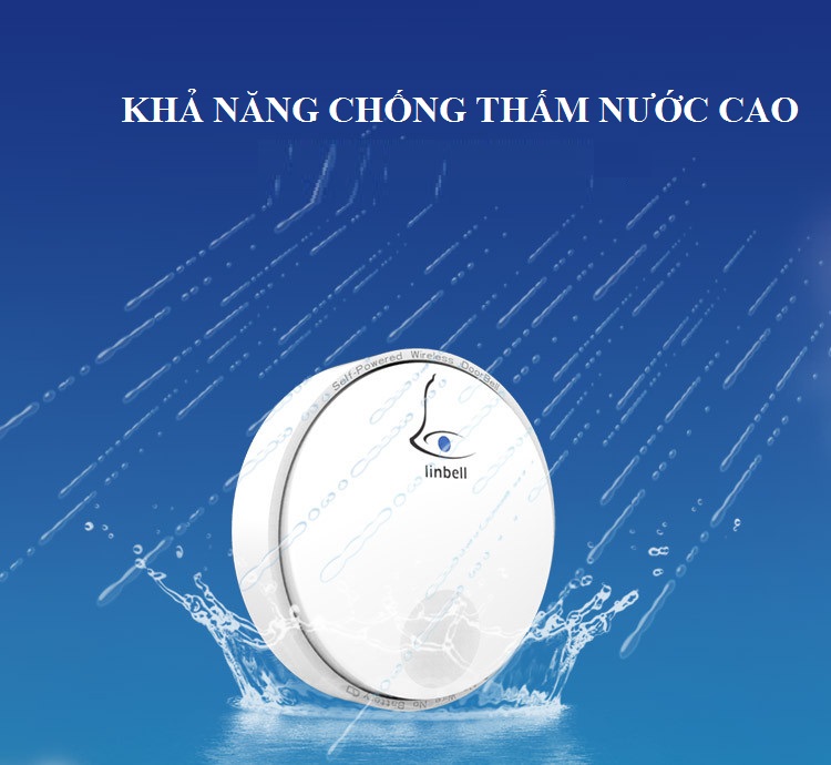 Chuông cửa không dây cao cấp Linbell G2 ( Không pin, chống nước )